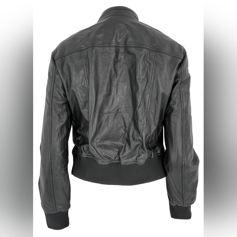 R13 Shrunken Biker Leather Jacket with Front Pockets, STILL FULL PRICE ELSEWHERE - Picture 6 of 8